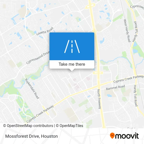 Mossforest Drive map