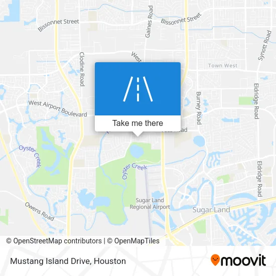 Mustang Island Drive map