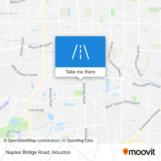 Naples Bridge Road map