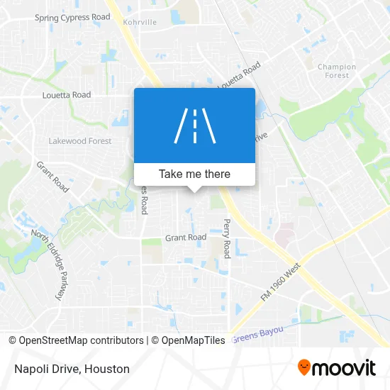 Napoli Drive map