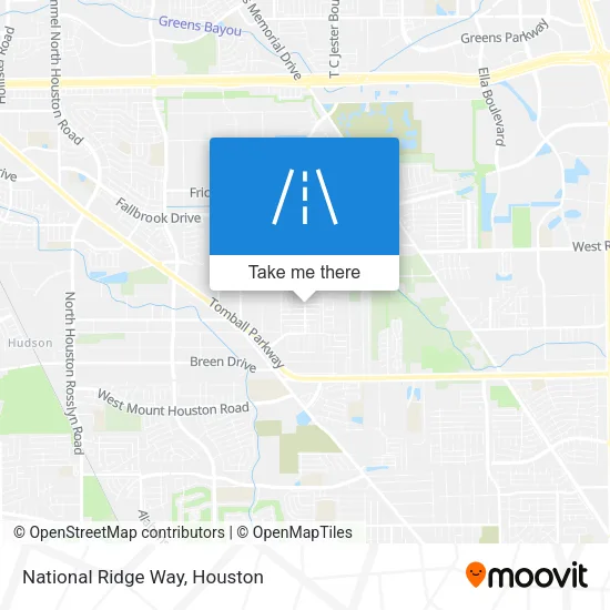 National Ridge Way map