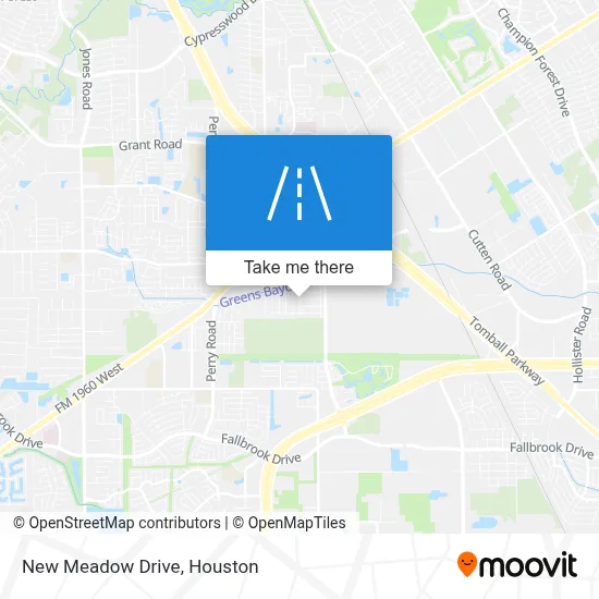 New Meadow Drive map