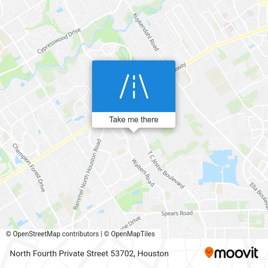 North Fourth Private Street 53702 map