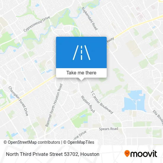 North Third Private Street 53702 map