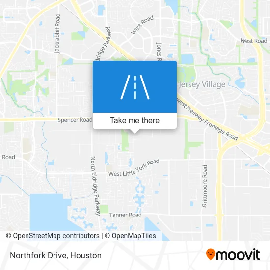 Northfork Drive map