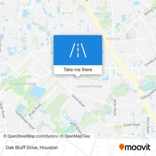 Oak Bluff Drive map