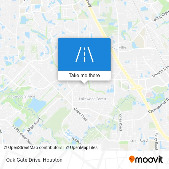 Oak Gate Drive map