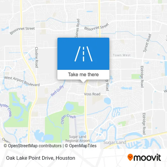 Oak Lake Point Drive map