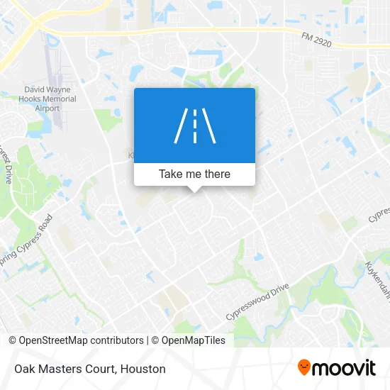 Oak Masters Court map