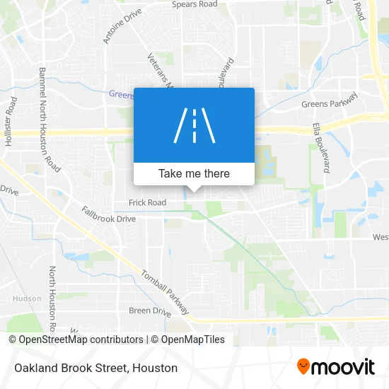Oakland Brook Street map