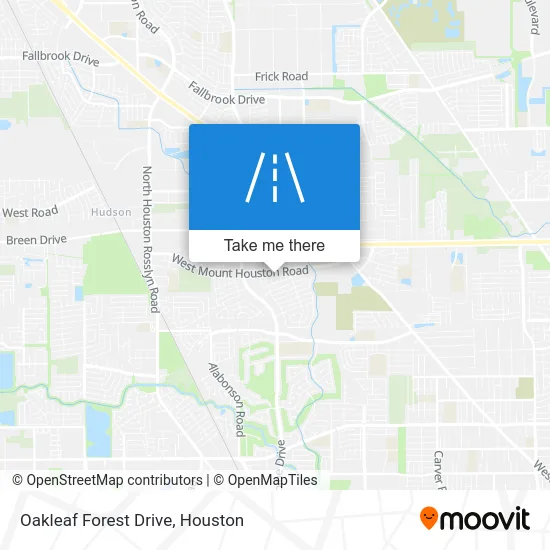 Oakleaf Forest Drive map