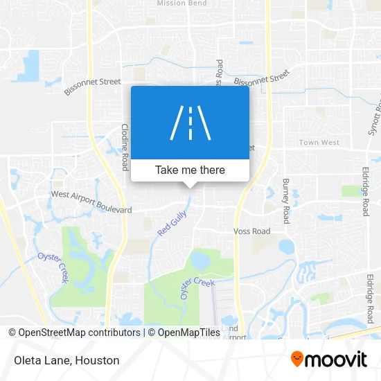 Oleta Lane map