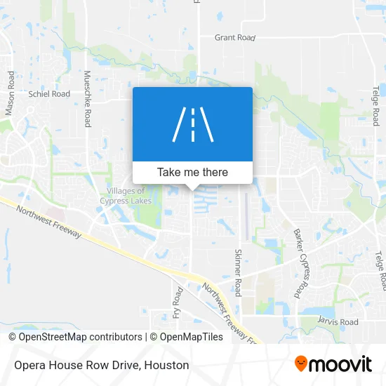 Opera House Row Drive map
