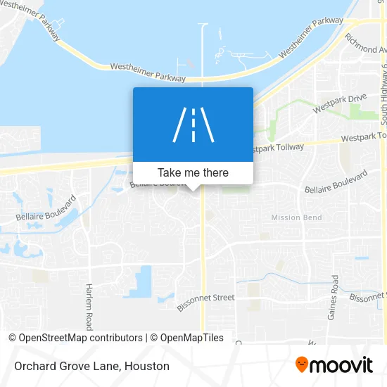 Orchard Grove Lane map