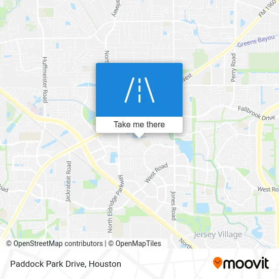 Paddock Park Drive map