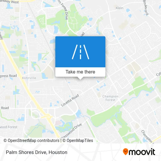 Palm Shores Drive map