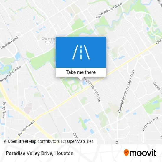 Paradise Valley Drive map