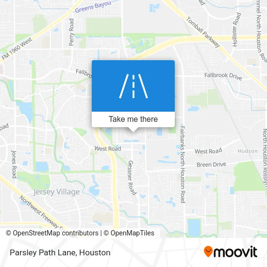 Parsley Path Lane map