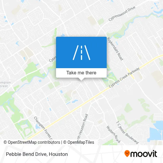 Pebble Bend Drive map