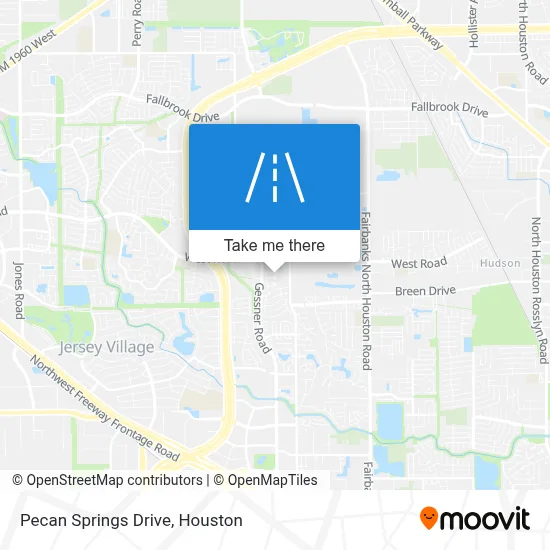 Pecan Springs Drive map