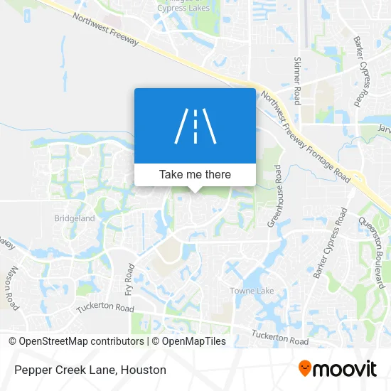 Pepper Creek Lane map