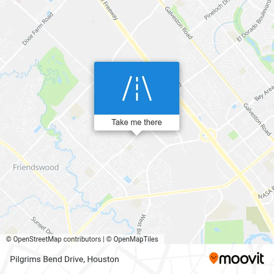 Pilgrims Bend Drive map