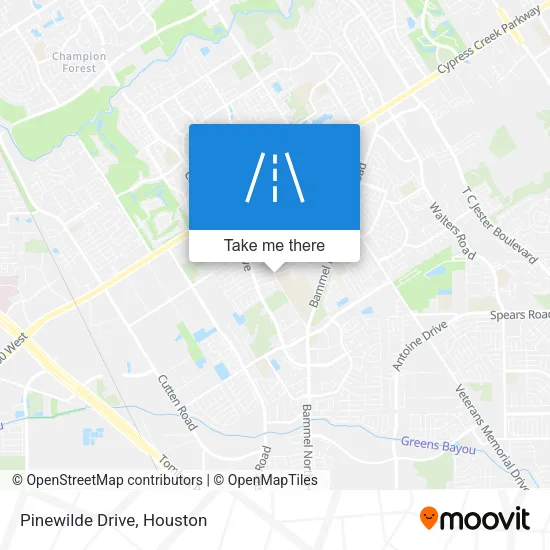 Pinewilde Drive map
