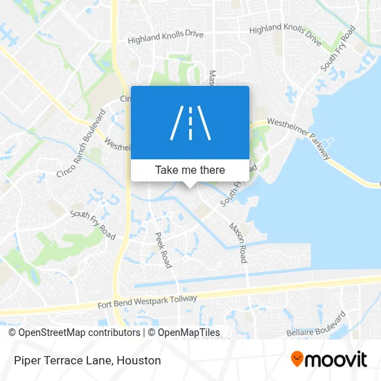 Piper Terrace Lane map