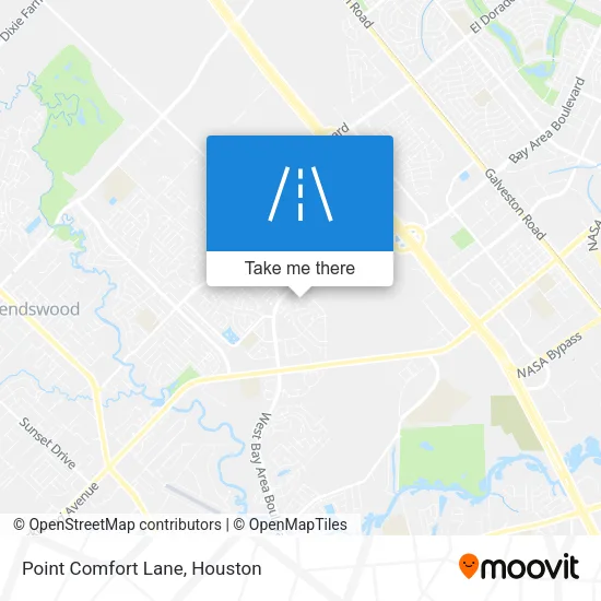 Point Comfort Lane map