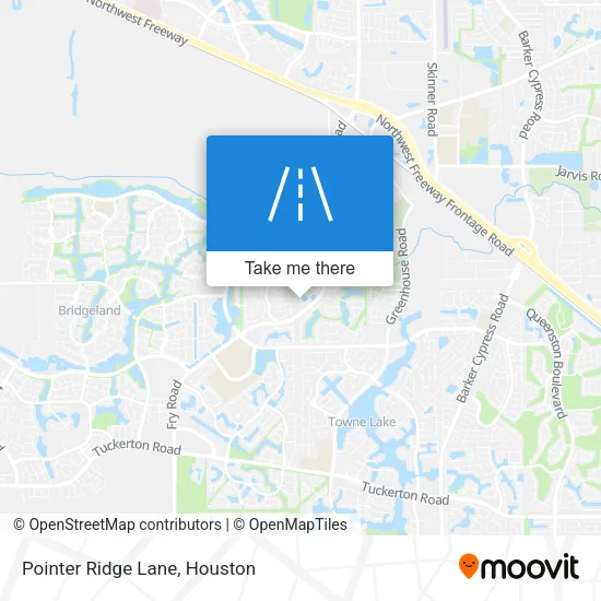 Pointer Ridge Lane map