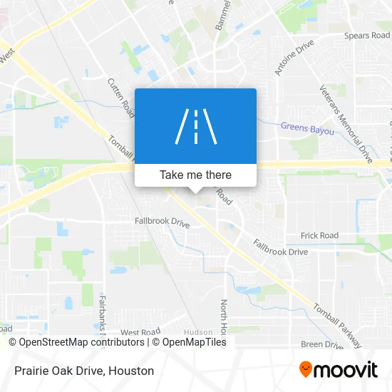 Prairie Oak Drive map