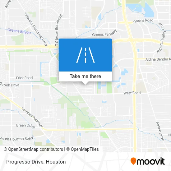 Progresso Drive map