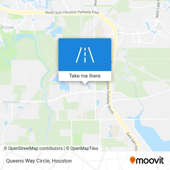 Queens Way Circle map