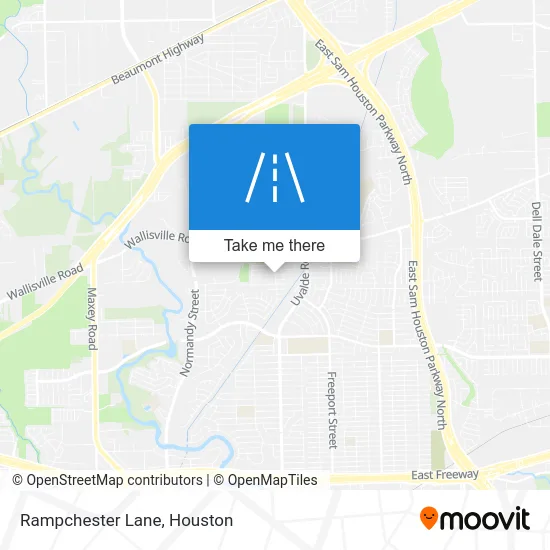 Rampchester Lane map