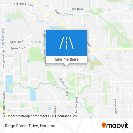 Ridge Forest Drive map