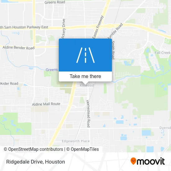 Ridgedale Drive map