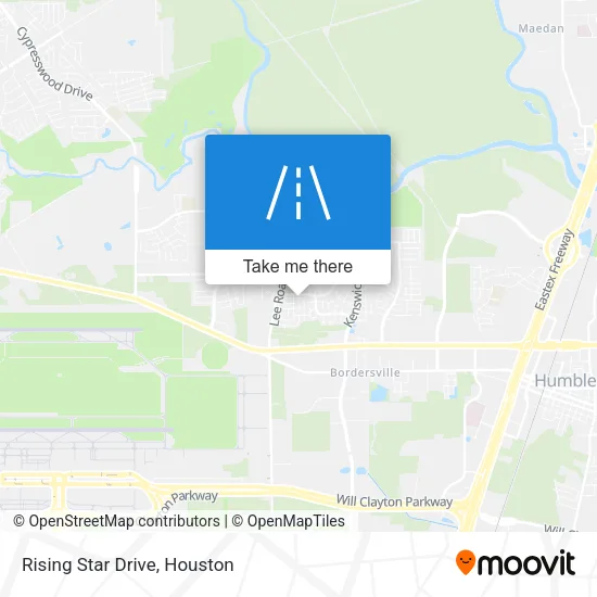 Rising Star Drive map