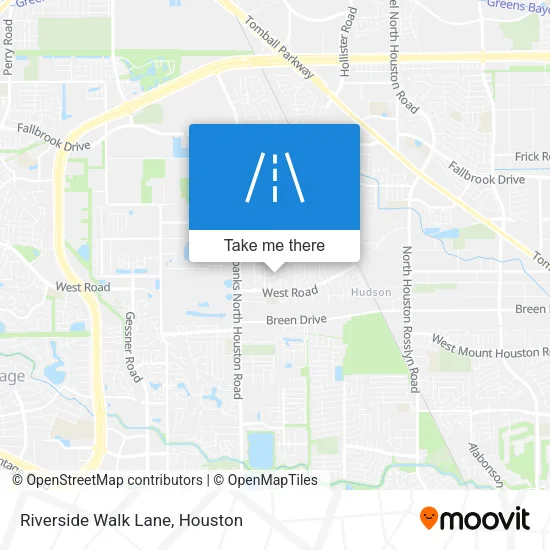 Riverside Walk Lane map