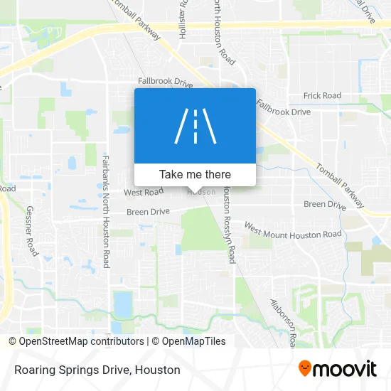 Roaring Springs Drive map
