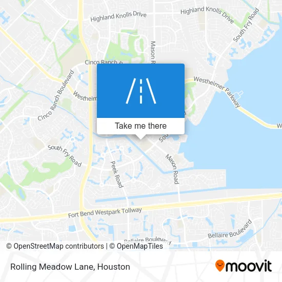 Rolling Meadow Lane map