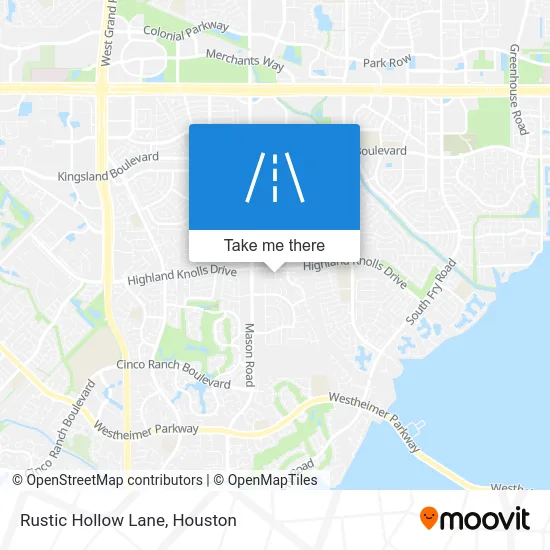 Rustic Hollow Lane map