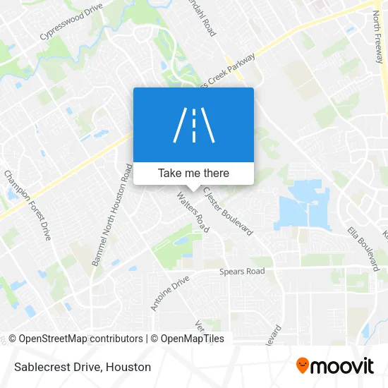 Sablecrest Drive map