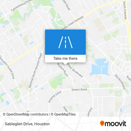 Sableglen Drive map