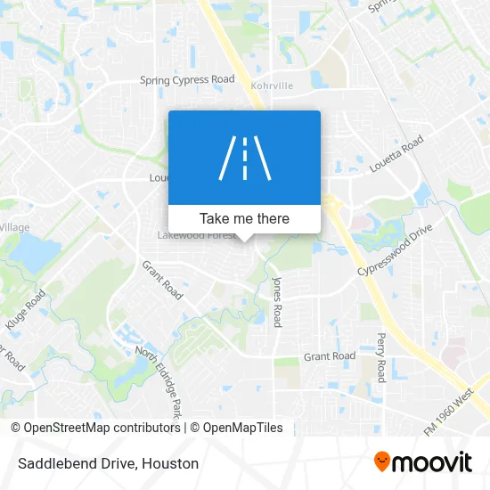 Saddlebend Drive map