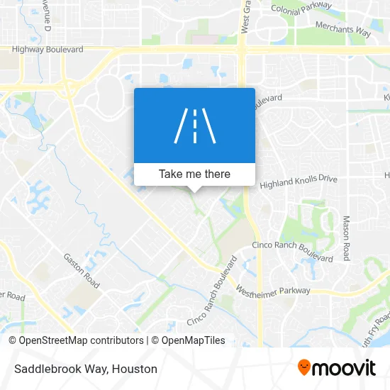 Saddlebrook Way map