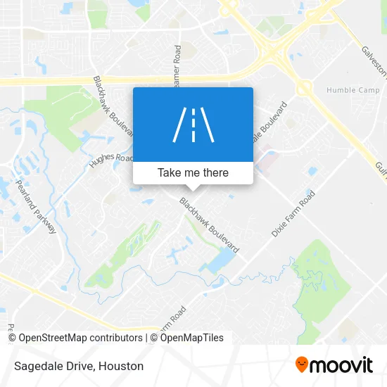 Sagedale Drive map