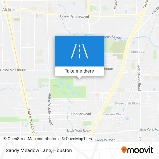 Sandy Meadow Lane map