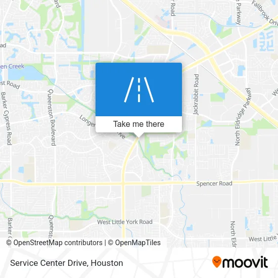 Service Center Drive map