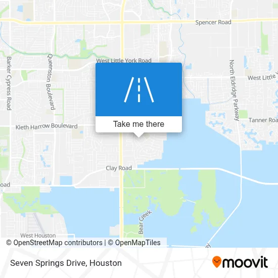 Seven Springs Drive map