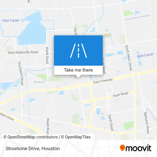 Shoshone Drive map